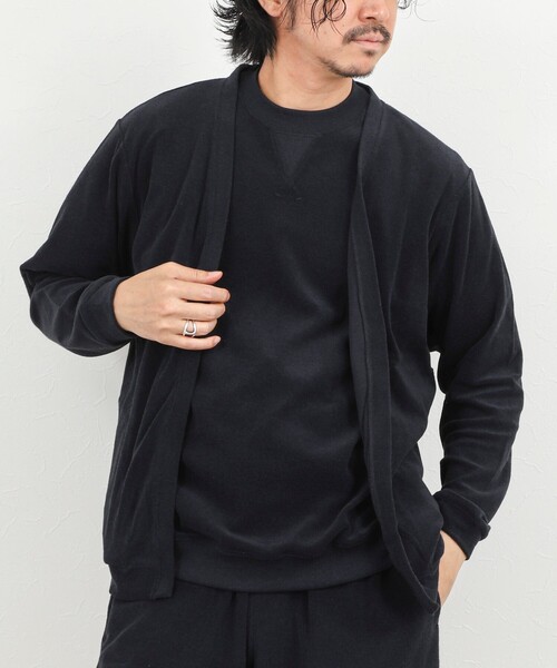 NOLLEY’S(ノーリーズ)の「《セットアップ対応》ボタンレス パイルカーディガン 26SS(カーディガン/ボレロ・メンズ・ネイビー/ブルー/グレー・S/M/L/XL)」の11枚目の写真