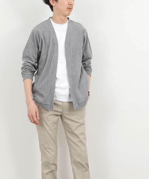 NOLLEY’S(ノーリーズ)の「《セットアップ対応》ボタンレス パイルカーディガン 26SS(カーディガン/ボレロ・メンズ・ネイビー/ブルー/グレー・S/M/L/XL)」の20枚目の写真