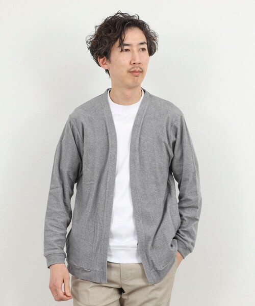 NOLLEY’S(ノーリーズ)の「《セットアップ対応》ボタンレス パイルカーディガン 26SS(カーディガン/ボレロ・メンズ・ネイビー/ブルー/グレー・S/M/L/XL)」の22枚目の写真