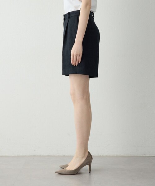 Whim Gazette（ウィムガゼット）の「リネンハーフタックパンツ（その他パンツ・レディース・ブラック/ベージュ・FREE）」の18枚目の写真