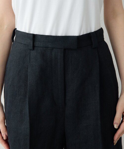 Whim Gazette（ウィムガゼット）の「リネンハーフタックパンツ（その他パンツ・レディース・ブラック/ベージュ・FREE）」の20枚目の写真