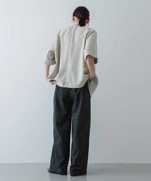 SENSE OF PLACE by URBAN RESEARCH(センスオブプレイスバイアーバンリサーチ)の「チェックイージーパンツ(その他パンツ・レディース・ベージュ系その他/ブラック系その他・SMALL/MEDIUM)」の17枚目の写真