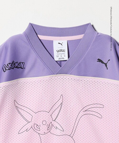 PUMA(プーマ)の「【WEB限定】<PUMA×Pokemon>ジャージ Tシャツ/ キッズ 128cm-152cm(Tシャツ/カットソー・キッズ・ブラック/ライトピンク・140cm/128cm/152)」の4枚目の写真