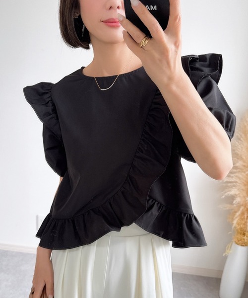 [ZOZO лимит] Ashime Frill blouse — блуза с рюшами
