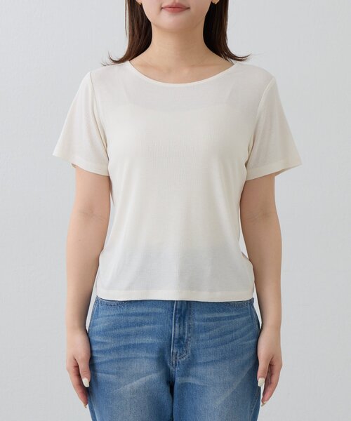 Kastane(カスタネ)の「ドットタンクレイヤードTee(Tシャツ/カットソー・レディース・ブラック/グレー/オフホワイト・FREE)」の11枚目の写真