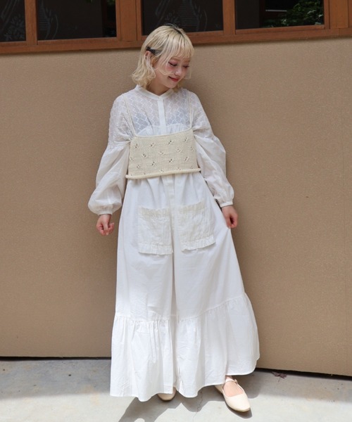 tsumori chisato 2010SS ピースダイポケットワンピース　白 ZOZOMARKET by aoi｜ゾゾマーケットバイアオイ（レディース）の