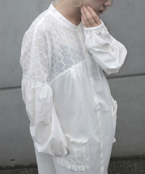 ZOZOMARKET by aoi(ゾゾマーケットバイアオイ)の「【インフルエンサー aoiセレクト】コットンレース切り替えティアードワンピース(ワンピース・レディース・オフホワイト/ブラック・FREE)」の18枚目の写真