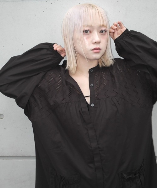 ZOZOMARKET by aoi(ゾゾマーケットバイアオイ)の「【インフルエンサー aoiセレクト】コットンレース切り替えティアードワンピース(ワンピース・レディース・オフホワイト/ブラック・FREE)」の22枚目の写真