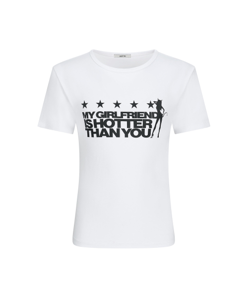LECYTO（レシト）の「Hotter Than You T-shirt_[White]（Tシャツ/カットソー・レディース・その他・FREE）」の2枚目の写真