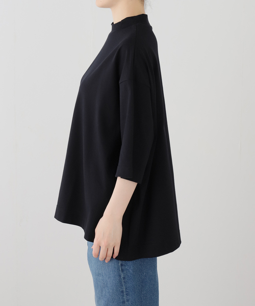 JOURNAL STANDARD LUXE（ジャーナルスタンダード　ラックス）の「《追加》クラシックテンジク モックプルオーバー（Tシャツ/カットソー・レディース・ホワイト/ブラック・FREE）」の10枚目の写真