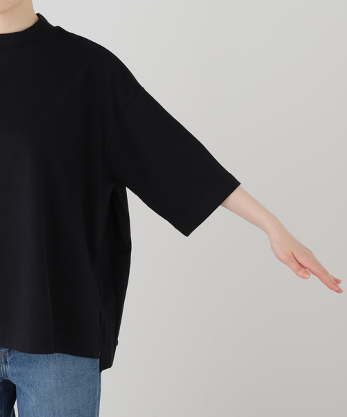 JOURNAL STANDARD LUXE（ジャーナルスタンダード　ラックス）の「《追加》クラシックテンジク モックプルオーバー（Tシャツ/カットソー・レディース・ホワイト/ブラック・FREE）」の8枚目の写真