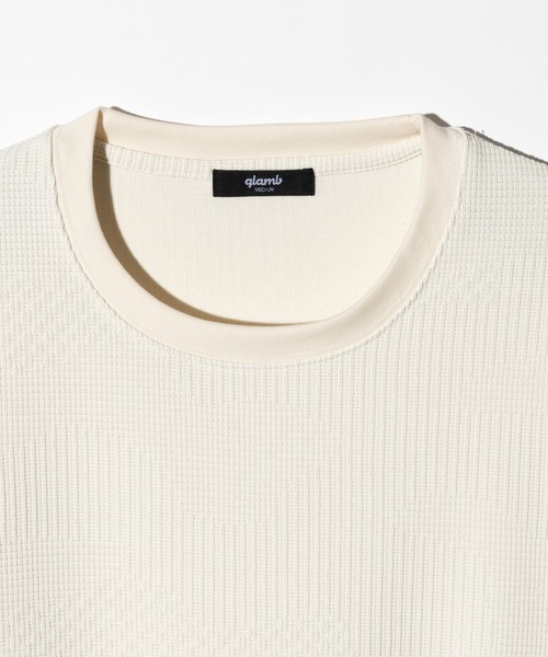 glamb(グラム)の「Multi Texture Cutsew / マルチテキスチャーカットソー(Tシャツ/カットソー・メンズ・ホワイト/ブラウン/ブラック・S/M/L)」の17枚目の写真