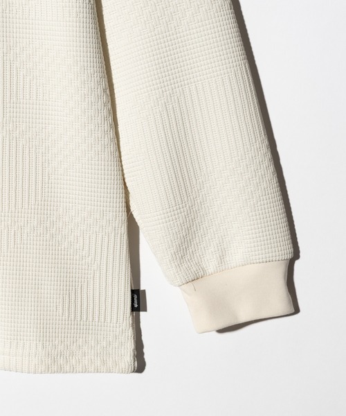 glamb(グラム)の「Multi Texture Cutsew / マルチテキスチャーカットソー(Tシャツ/カットソー・メンズ・ホワイト/ブラウン/ブラック・S/M/L)」の18枚目の写真