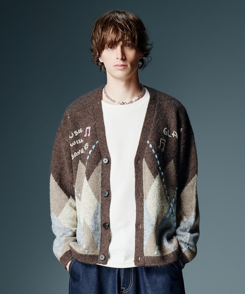 glamb(グラム)の「Multi Texture Cutsew / マルチテキスチャーカットソー(Tシャツ/カットソー・メンズ・ホワイト/ブラウン/ブラック・S/M/L)」の7枚目の写真