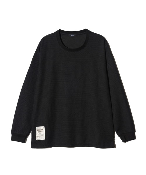 glamb(グラム)の「Multi Texture Cutsew / マルチテキスチャーカットソー(Tシャツ/カットソー・メンズ・ホワイト/ブラウン/ブラック・S/M/L)」の5枚目の写真