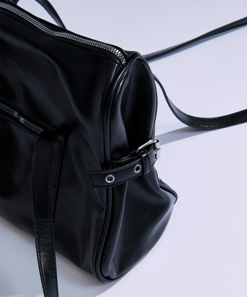 Ellno Loset(エルノロゼット)の「Boston bag / ボストンバッグ(ボストンバッグ・メンズ・キャメル/ブラック・FREE)」の13枚目の写真