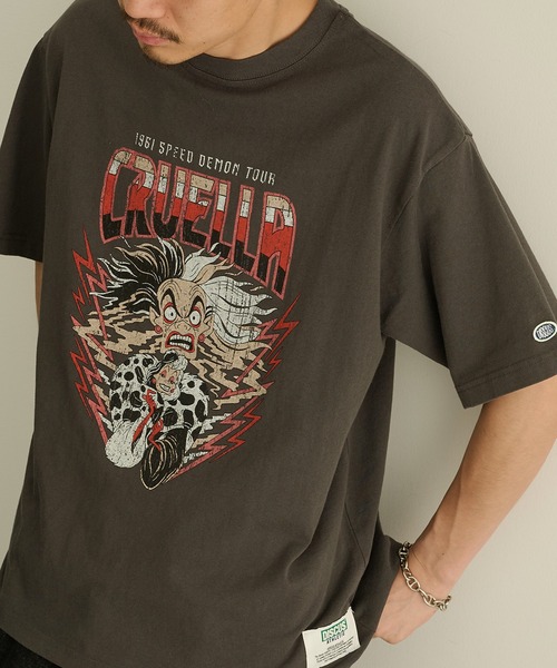 DISCUS(ディスカス)の「【DISCUS】DISCUS×villains ヴィンテージライク 半袖Tシャツ(Tシャツ/カットソー・メンズ・ブラック/ブラック系その他2/ブラック系その他3/ブラック系その他5/ブラック系1/ブラック系その他4/ブラック系その他6・L/M)」の5枚目の写真