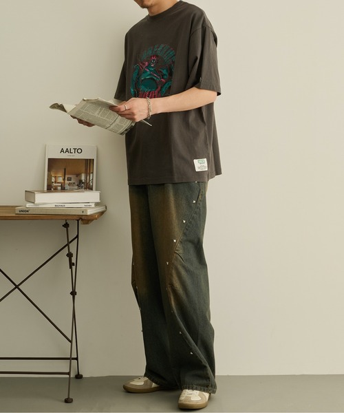 DISCUS(ディスカス)の「【DISCUS】DISCUS×villains ヴィンテージライク 半袖Tシャツ(Tシャツ/カットソー・メンズ・ブラック/ブラック系その他2/ブラック系その他3/ブラック系その他5/ブラック系1/ブラック系その他4/ブラック系その他6・L/M)」の20枚目の写真