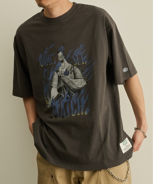 DISCUS(ディスカス)の「【DISCUS】DISCUS×villains ヴィンテージライク 半袖Tシャツ(Tシャツ/カットソー・メンズ・ブラック/ブラック系その他2/ブラック系その他3/ブラック系その他5/ブラック系1/ブラック系その他4/ブラック系その他6・L/M)」の11枚目の写真