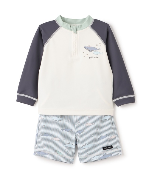 petit main(プティマイン)の「【SWIM】Boysアソートセットアップ水着(水着・キッズ・イエロー/サックスブルー/チャコール・100cm/110cm/120cm/130cm/80cm/90cm)」の17枚目の写真