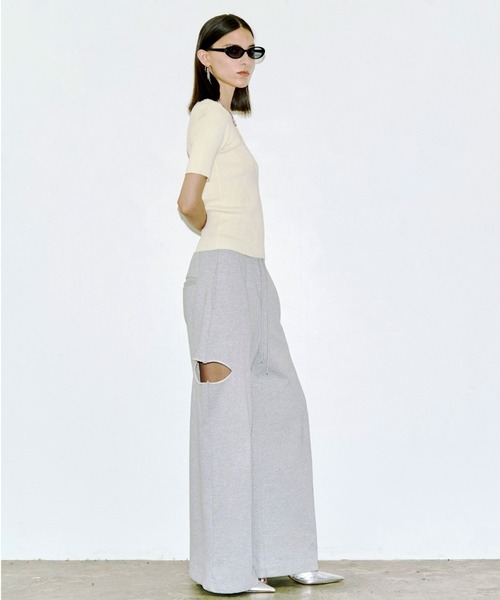 JOSE MOON（ジョゼムーン）の「HALF SLEEVE RIB KNIT/ハーフスリーブ