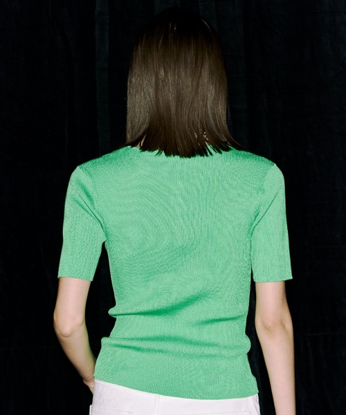 JOSE MOON（ジョゼムーン）の「HALF SLEEVE RIB KNIT/ハーフスリーブ