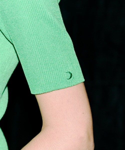 JOSE MOON（ジョゼムーン）の「HALF SLEEVE RIB KNIT/ハーフスリーブ