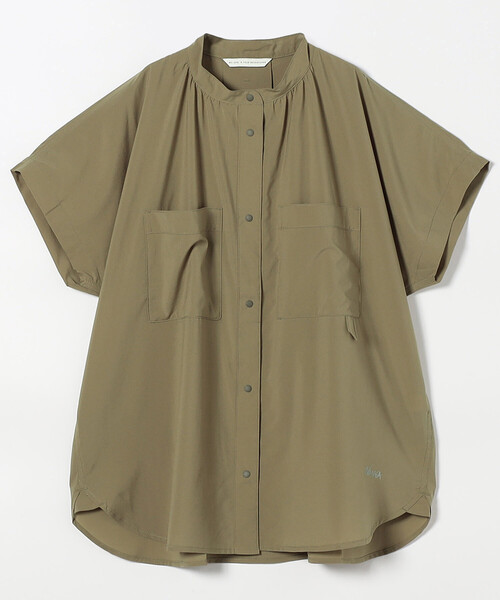 FREAK'S STORE(フリークスストア)の「NANGA/ナンガ エクスカーション ショートスリーブブラウス(シャツ/ブラウス・レディース・グリーン/ブラック/ライトグレー・MEDIUM/SMALL)」の3枚目の写真