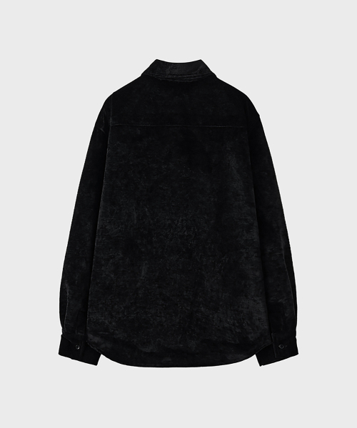 NOIRER(ノイア)の「ベルベットルーズフィットシャツ(ブラック)(シャツ/ブラウス・メンズ・その他・48/50/52)」の3枚目の写真