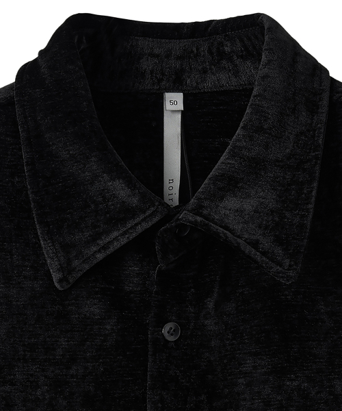 NOIRER(ノイア)の「ベルベットルーズフィットシャツ(ブラック)(シャツ/ブラウス・メンズ・その他・48/50/52)」の4枚目の写真