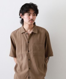 ATU TRリネンワンナップカラーシャツ 半袖