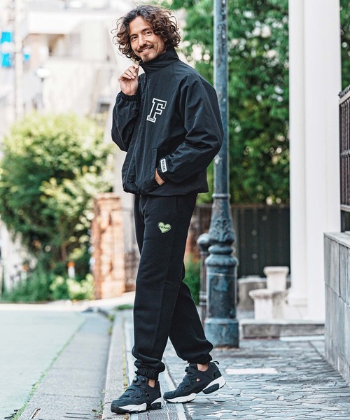 felkod（フィルコッド）の「mp15144- Heart Puff Print 12oz Fleece Easy Pants イージーパンツ(F26A220)（スウェットパンツ・メンズ・ブラック/ブラック×イエロー・M/L/XL）」の8枚目の写真