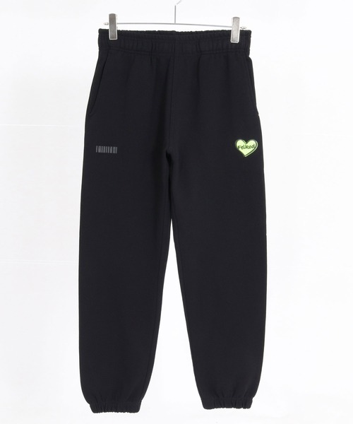 felkod（フィルコッド）の「mp15144- Heart Puff Print 12oz Fleece Easy Pants イージーパンツ(F26A220)（スウェットパンツ・メンズ・ブラック/ブラック×イエロー・M/L/XL）」の15枚目の写真