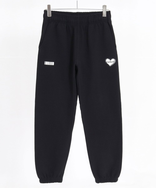 felkod（フィルコッド）の「mp15144- Heart Puff Print 12oz Fleece Easy Pants イージーパンツ(F26A220)（スウェットパンツ・メンズ・ブラック/ブラック×イエロー・M/L/XL）」の18枚目の写真