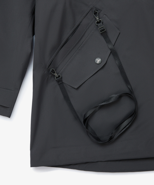 HOLUBAR(ホルバー)の「Eiber 2.5L Rain Jacket Charcoal(ナイロンジャケット・メンズ・その他・MEDIUM/LARGE/X-LARGE)」の6枚目の写真