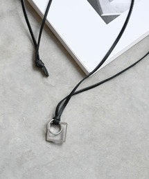 An+u（アンユー）の「レザーネックレス（ネックレス）」
