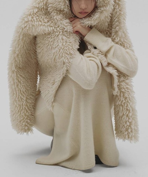 TODAYFUL(トゥデイフル)の「【TODAYFUL/トゥデイフル】Fur Short Coat/ファーショートコート(その他アウター・レディース・アイボリー・38/36)」の16枚目の写真