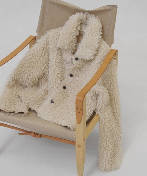 TODAYFUL(トゥデイフル)の「【TODAYFUL/トゥデイフル】Fur Short Coat/ファーショートコート(その他アウター・レディース・アイボリー・38/36)」の8枚目の写真