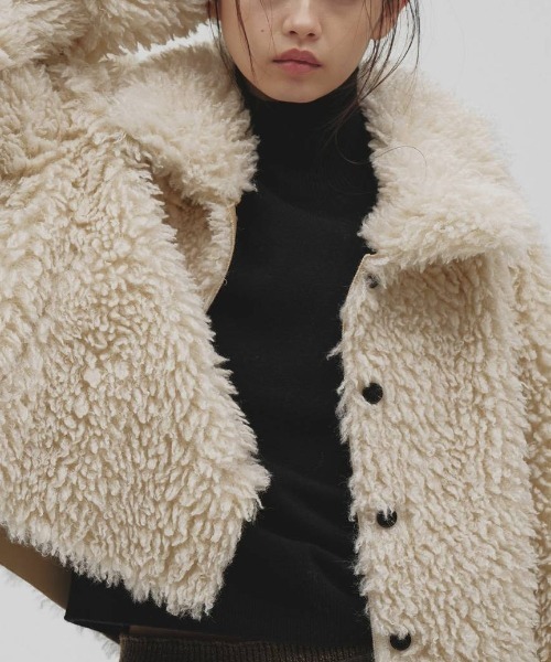 TODAYFUL(トゥデイフル)の「【TODAYFUL/トゥデイフル】Fur Short Coat/ファーショートコート(その他アウター・レディース・アイボリー・38/36)」の15枚目の写真
