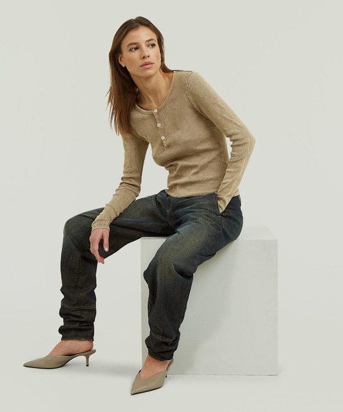 G-STAR(ジースター)の「Jodphur 3D Jeans/ヴィンテージライク立体裁断ジョッパーズジーンズ(デニムパンツ・レディース・ダークインディゴブルー・27inch/26inch/25inch/24inch)」の4枚目の写真