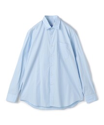 Salvatore Piccolo | Salvatore Piccolo コットンポプリン セミワイドカラーロングスリーブシャツ(シャツ/ブラウス)