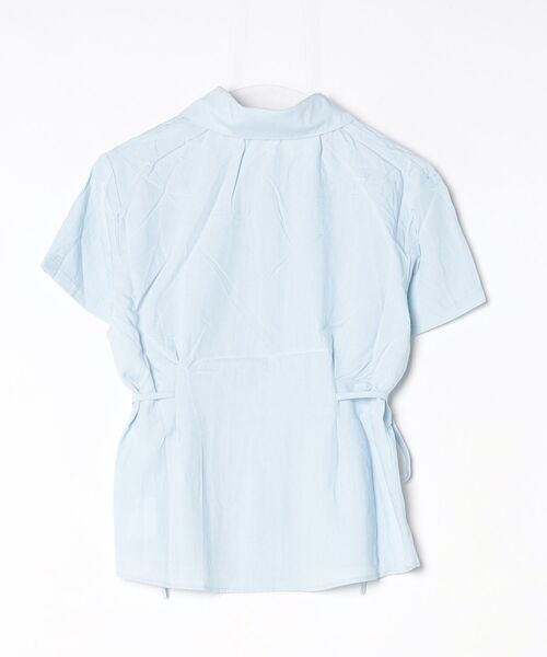 CeLess(セレス)の「Gathered Ribbon Cropped Shirt / ギャザーリボン付きクロップドシャツ(シャツ/ブラウス・レディース・ブルー/ライトブルー・FREE)」の19枚目の写真