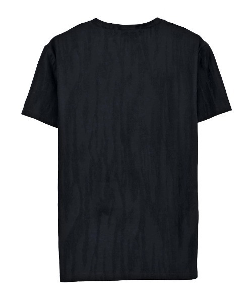 SILVER BULLET(シルバーバレット)の「『CavariA/キャバリア』スクラッチジャガード半袖VネックTシャツ(Tシャツ/カットソー・メンズ・グレー/ブラック/ホワイト・L/XL/M)」の4枚目の写真