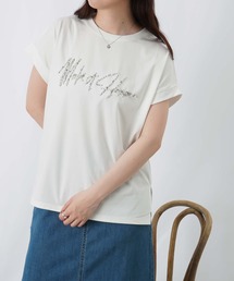LUCA/LADY LUCK LUCA | LC/LLL ロゴパールビジューT(Tシャツ/カットソー)