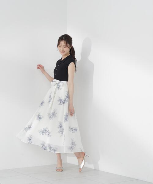 PROPORTION BODY DRESSING(プロポーションボディドレッシング)の「衿付き柄ドッキングニットワンピース / 1216240702(ワンピース・レディース・ピンク/ブラック・SMALL/P/S/MEDIUM)」の10枚目の写真