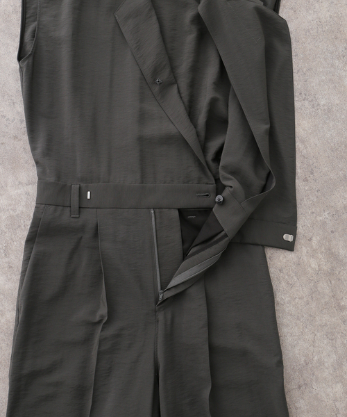 Spick & Span(スピックアンドスパン)の「ソフトポプリンオールインワン(つなぎ/オールインワン・レディース・チャコールグレー/ブラウン・38/36)」の9枚目の写真