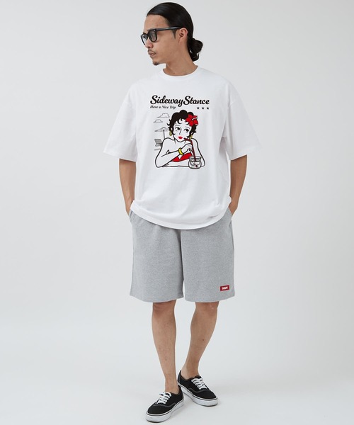 En serio TOKYO（エンソリオトーキョー）の「【SIDEWAYSTANCE】プールガール半袖Tシャツ 70485（Tシャツ/カットソー・メンズ・ホワイト/ブラック・SMALL/MEDIUM）」の6枚目の写真