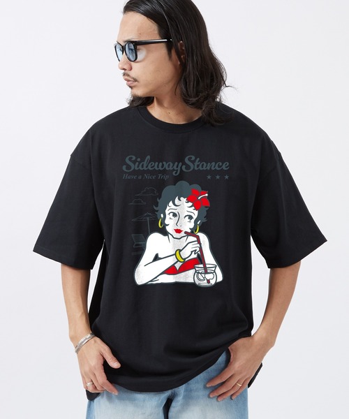 En serio TOKYO（エンソリオトーキョー）の「【SIDEWAYSTANCE】プールガール半袖Tシャツ 70485（Tシャツ/カットソー・メンズ・ホワイト/ブラック・SMALL/MEDIUM）」の7枚目の写真