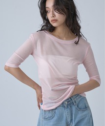 OFROOM | Sheer Short Sleeve Tee/シアーショートスリーブTEE(Tシャツ/カットソー)
