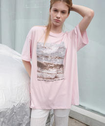 Moment Graphic T-shirt - Blush Pink